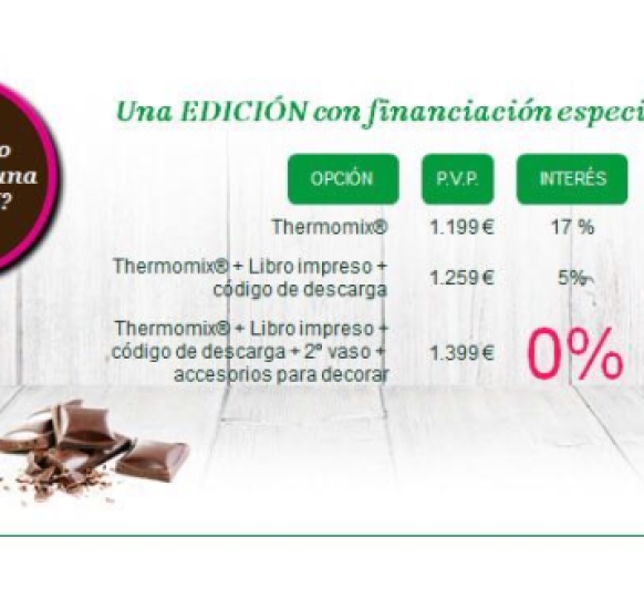 Edición Chocolate y ... FINANCIACIÓN AL 0%!!