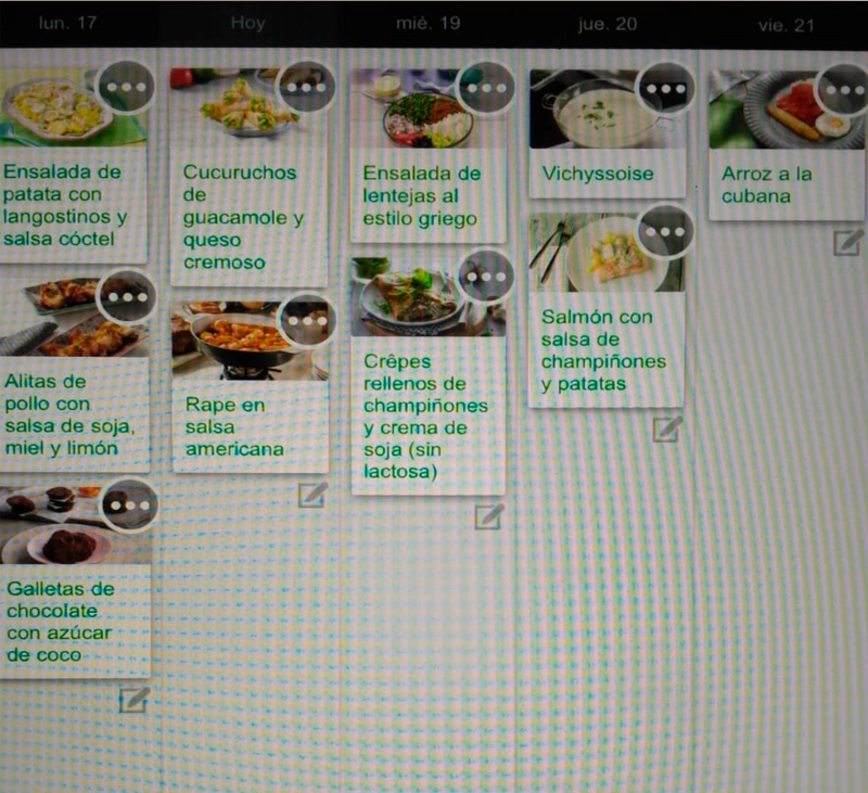 Menú setmanal i llista de la compra