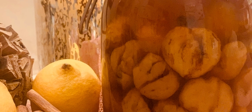 CASTAÑAS EN ALMÁBAR