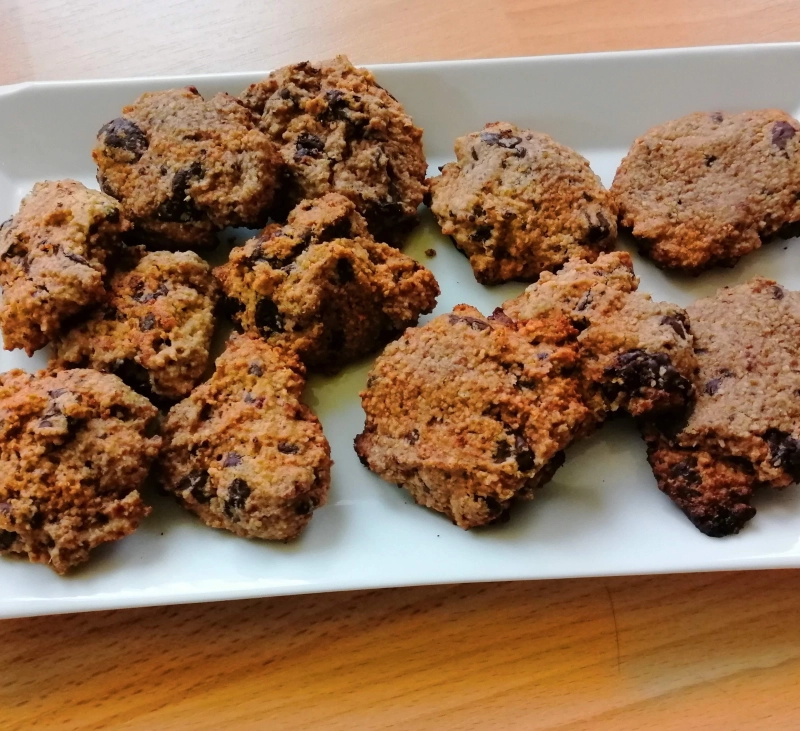 Galleta con pepitas de chocolate