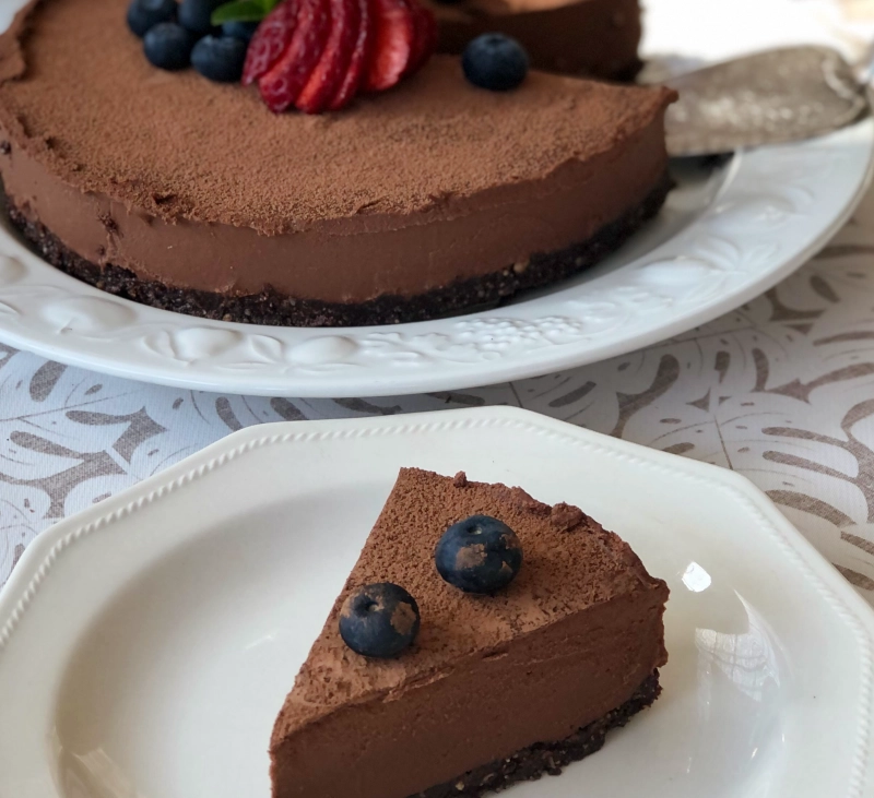 Tarta de batata y chocolate