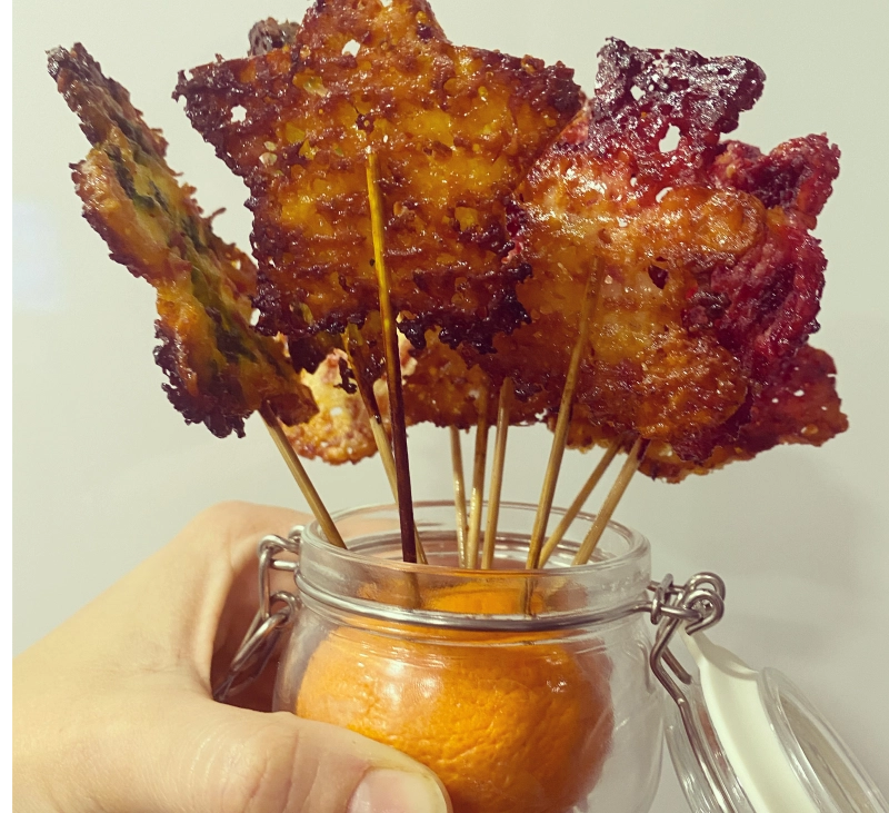 Piruletes de formatge amb Thermomix