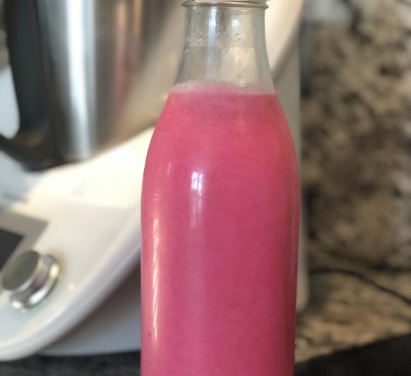 Crema de porros, remolatxa i poma